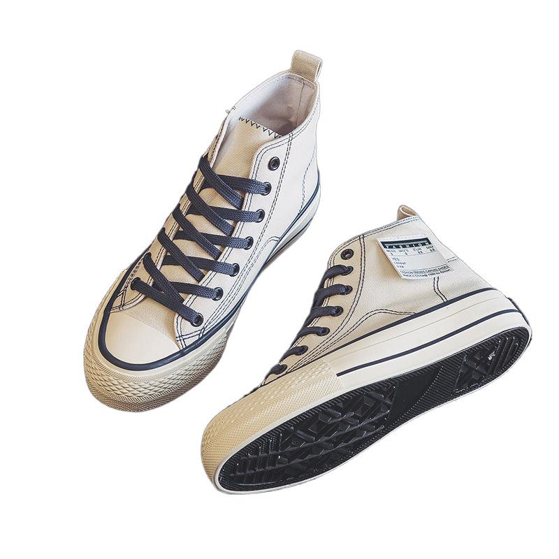 High-top Canvas Shoes for Women's Spring 2025 New Versatile Platform Korean Version of Classic Trend Casual Board Shoes