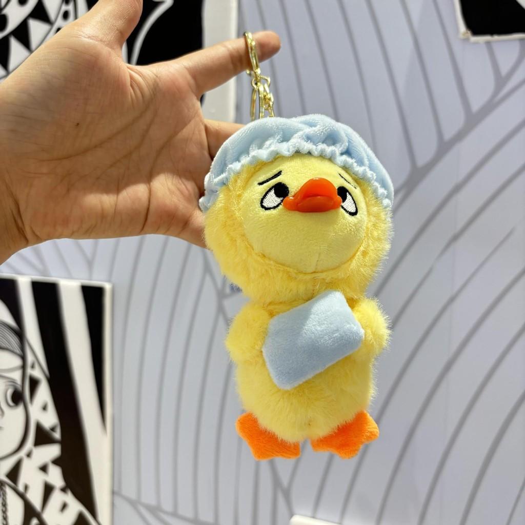 Adorable Plush Duck Keychain Soft Toy Cute Cartoon Duckling Bag Charm 15cm