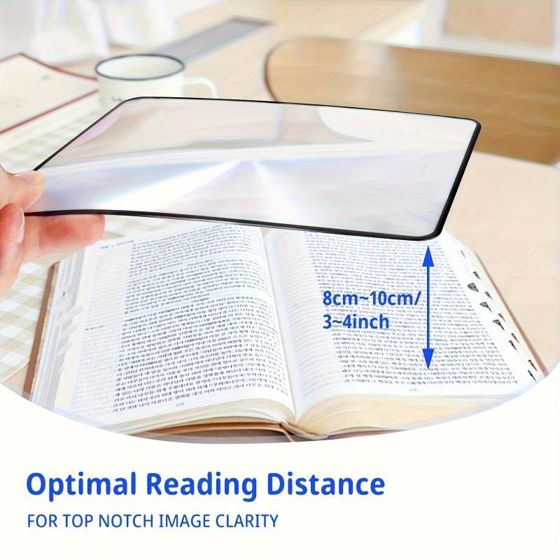 3X Magnifying Glass Full Angle Easy Reading Tool The Elderly Portable Non-Electric Clear Distortion-Free Magnification