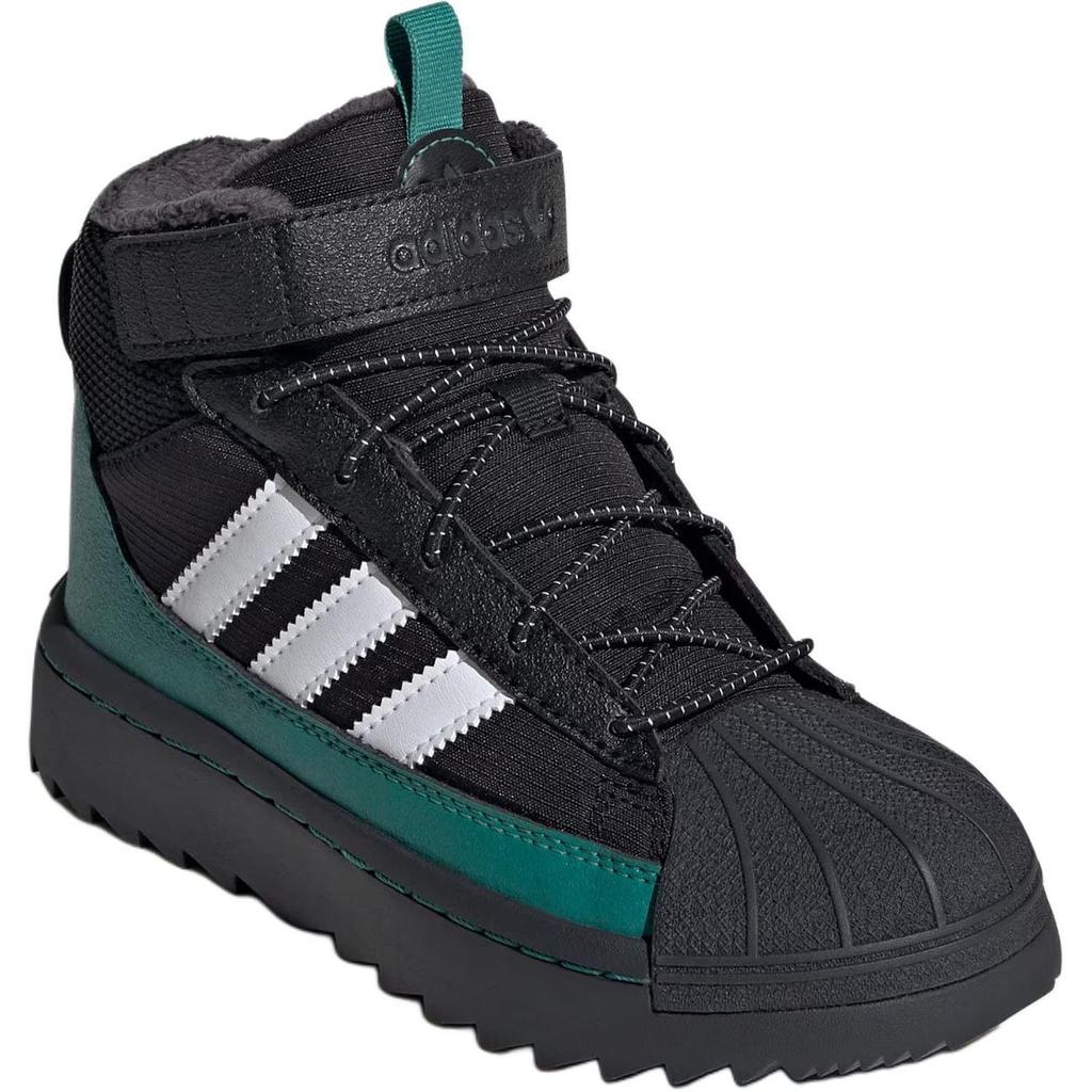 Adidas Originals Superstar Winter Trek Shoes Casual Comfortable Durable High-Top Outdoor Shoes Kids Shoes Black ID1015