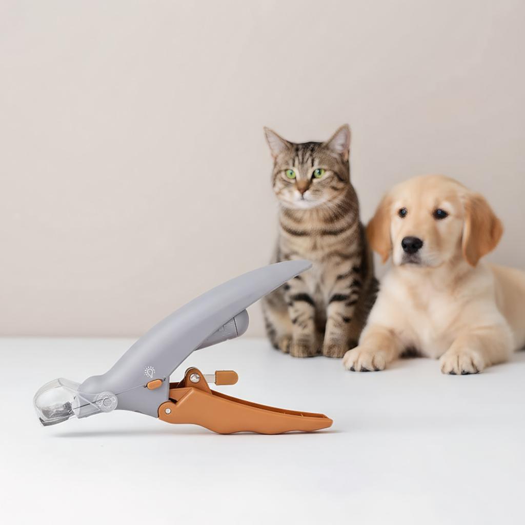 Haustier-Nagelknipser 5-fache Vergrößerung Hundekralle Trimmer Katzenkralle Trimmer zum Trimmen von Katzen- & Hundeknägeln & Krallen