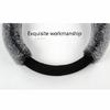Universal Steering Wheel Cover Cartoon Cute Ear Shape Soft Faux Rabbit Fur Plush Winter Car Interior Styling for Women