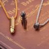 European and American Men's Domineering Pendant Bullet Head Can Open Necklace Jewelry Sweater Chain
