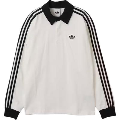 Originals 3-Stripes Rugby Long Sleeve Polo Shirt Men Tops KE3575