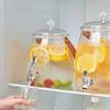 With Faucet Cold Drink Dispenser Transparent Water Pitcher Beer Barrel Water Jug  Camping