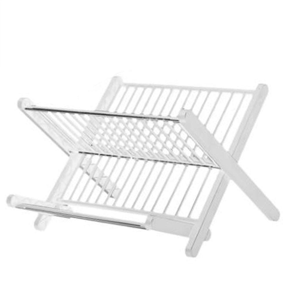 X-Type Foldable Drain Rack Large Capacity Dish Drying Rack Folding Bowl Draining Stand  Kitchen