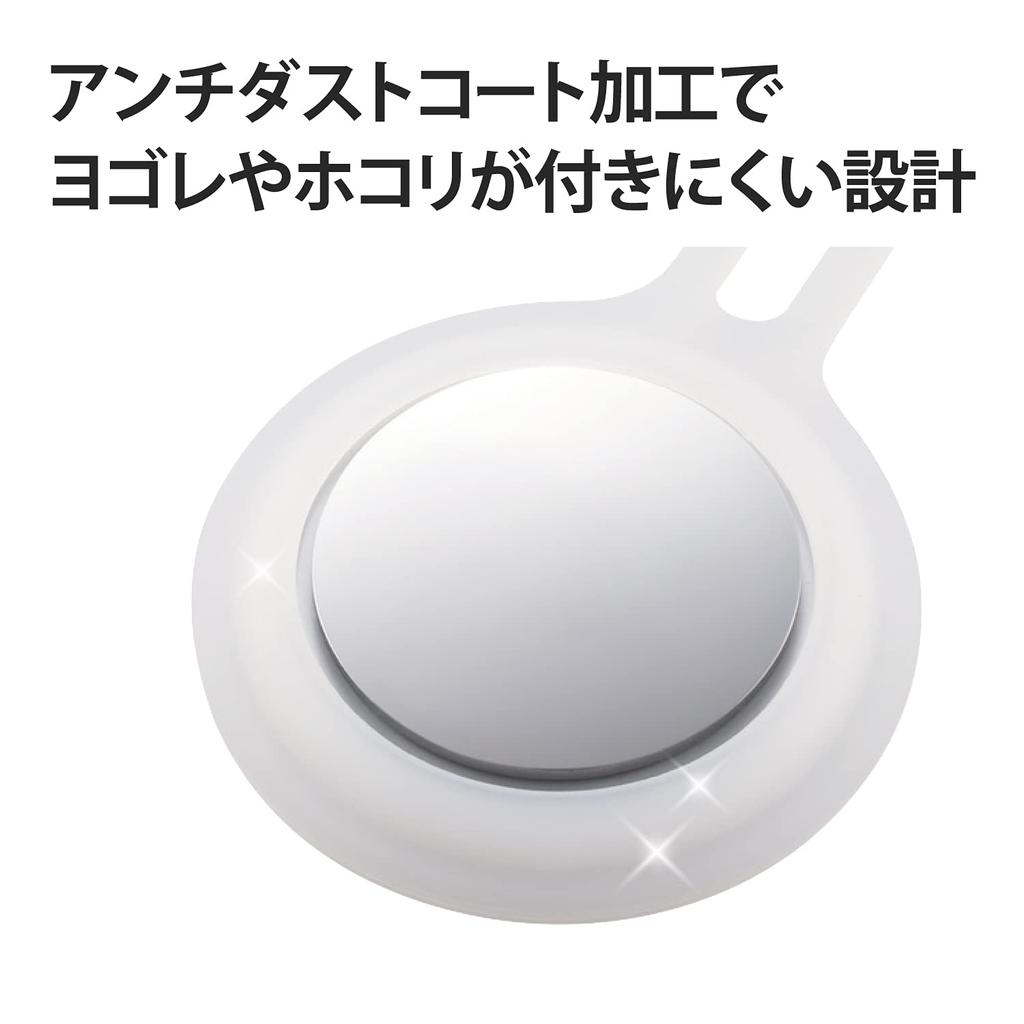 ELECOM AirTag Silicone Bumper Case (with Strap), Clear, AT-SCSCR