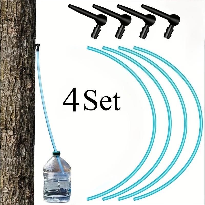 4set Maple Syrup Tree Tapping Kit Maple Syrup Collection Kit Multifunctional Leaf Collector With Pipe Gardening Accessories