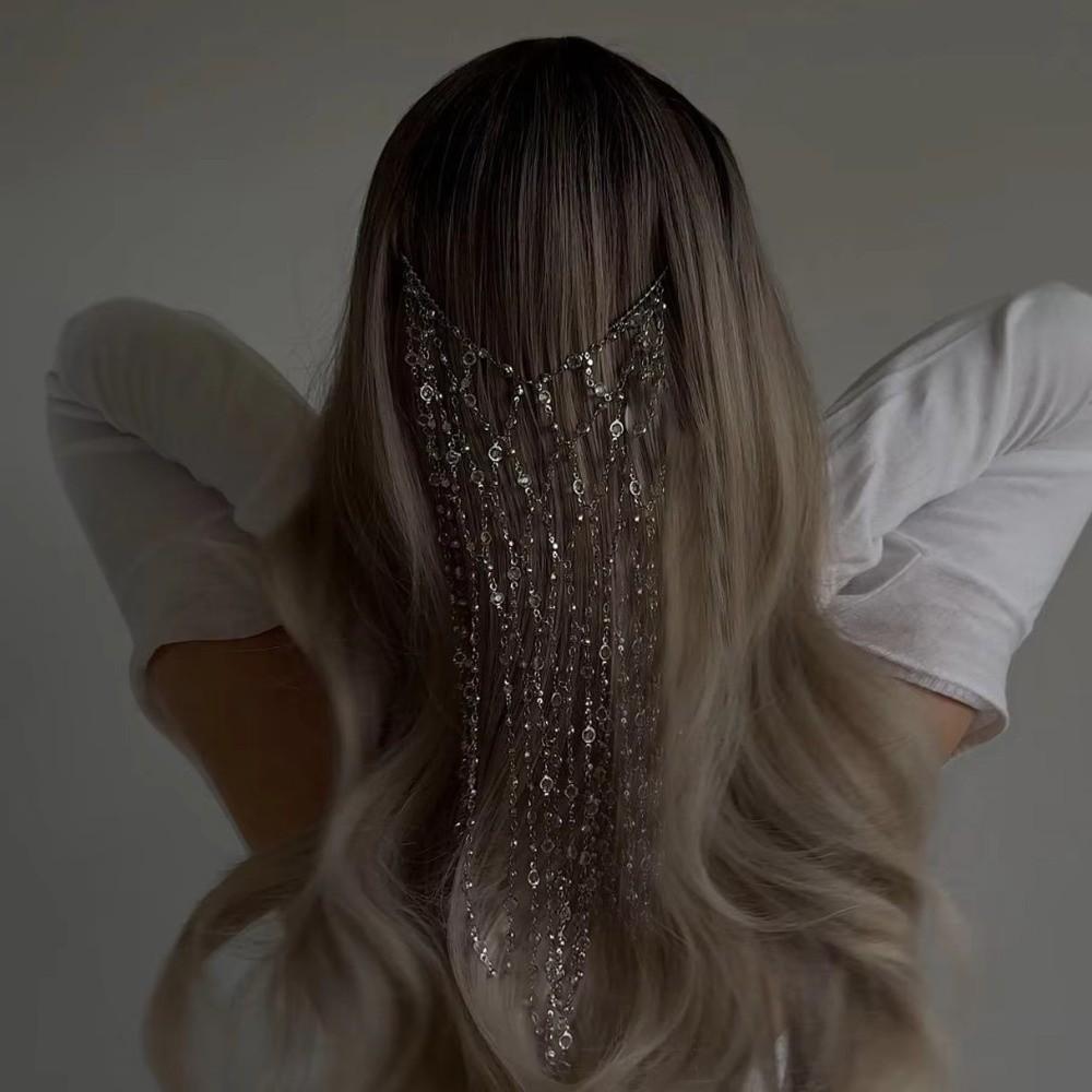 Chain Link Bridal Forehead Jewelry Bridal Crown Headwrap Accessories Fashion Wedding Hair Chain