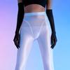 80D Plus Size Oil Shiny Footless Tights Glossy Satin Shaping Pantyhose Women Sexy Pole Dance Clubwear Sports Fitness Leggings