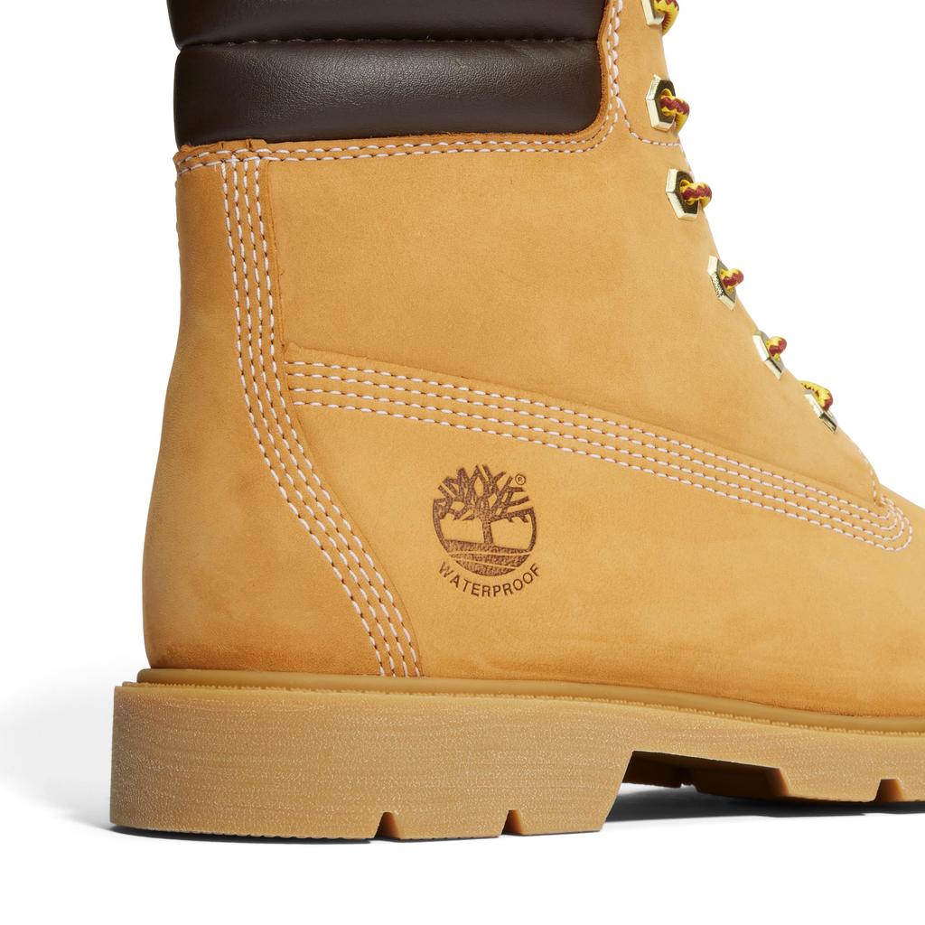 Timberland Linden Wood Waterproof Size Size 6-inch Lace-Up Boots, Women's, Wheat, 7.0 (TB1A161G2311), 24.0cm