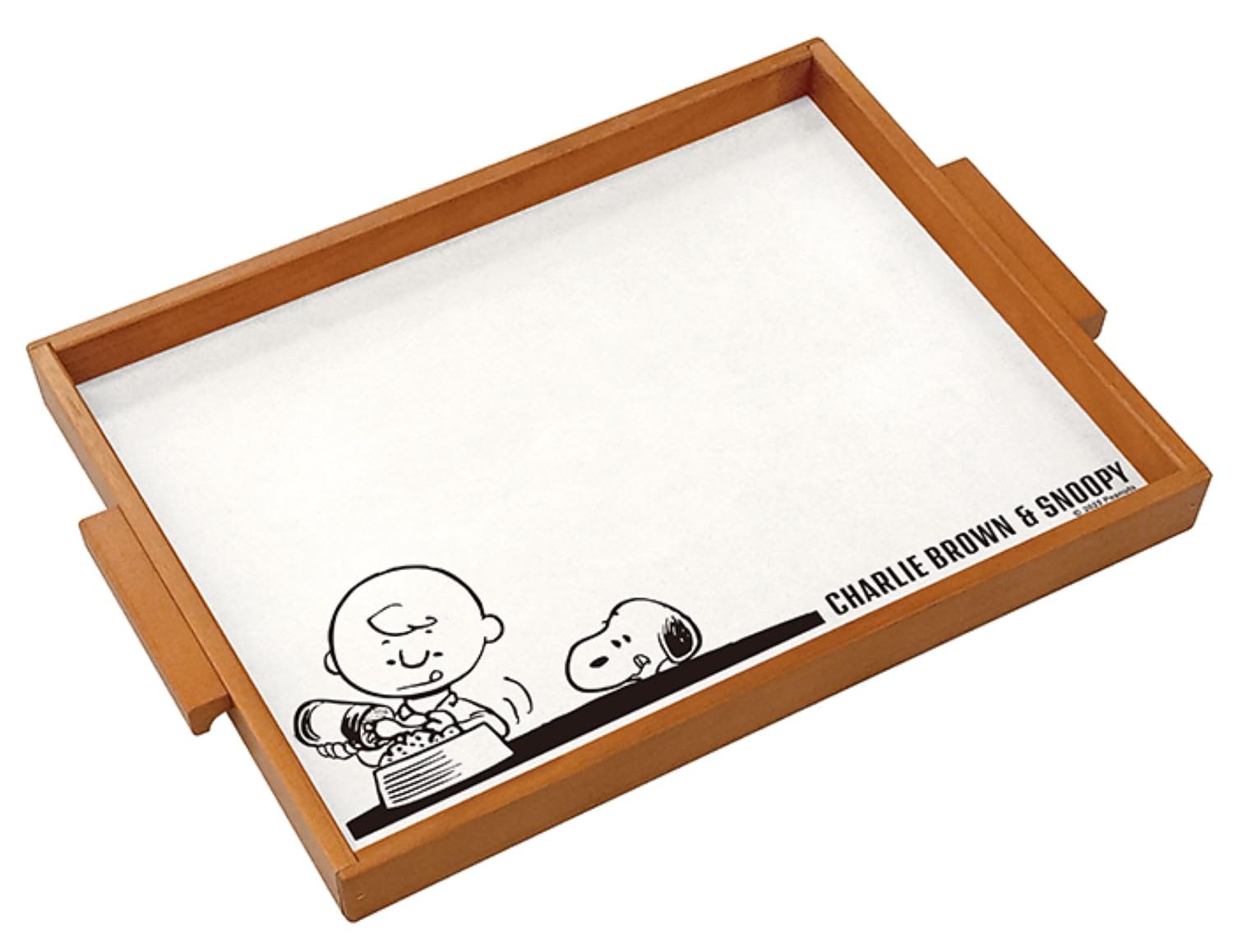 Nagano Factory Snoopy Wood Tray L Charlie Brown Snoopy SN3500 &