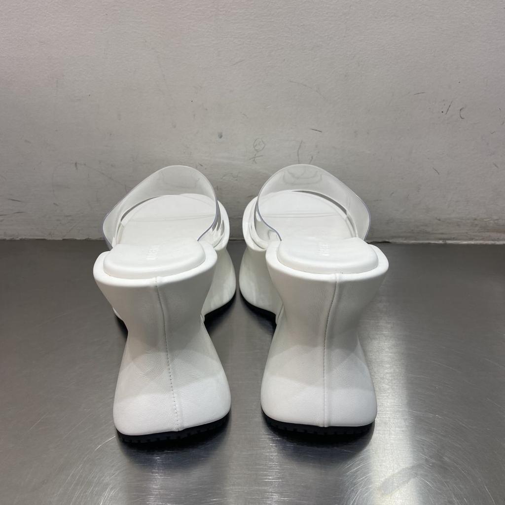 Muffin thick-soled cool slippers fairy shoes 2025 new summer fashion outer wear wedge heel heightening transparent belt sandals