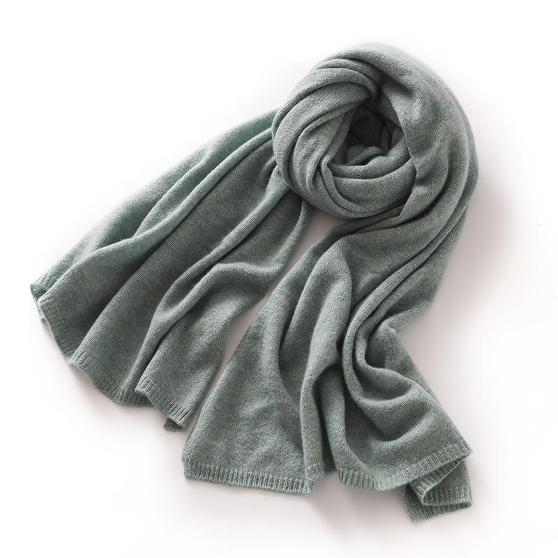 Unisex Cashmere Scarf: Cozy Autumn Winter Knit Neck Gaiter & Shawl