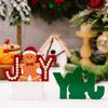 JOY Gingerbread Man Wooden Ornament,Merry Christmas Decor for Home ,Xmas Navidad 2025 Gifts ,New Year 2026