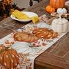 Autumn Leaf Polka Dot Pumpkin Table Runner Charming Design Harvest Festival Decor  Home Decor