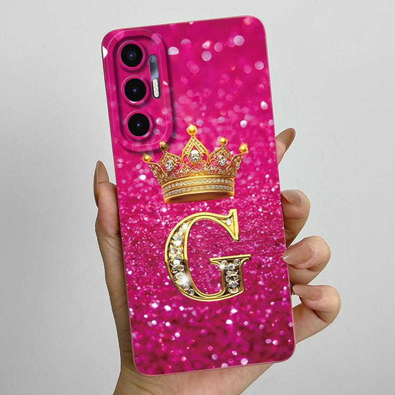 For Tecno Pova 3 6.9" Case Crown Letters Liquid SIlicone Soft TPU Phone Cases For Tecno Pova3 LF7n Camera Protection Back Cover