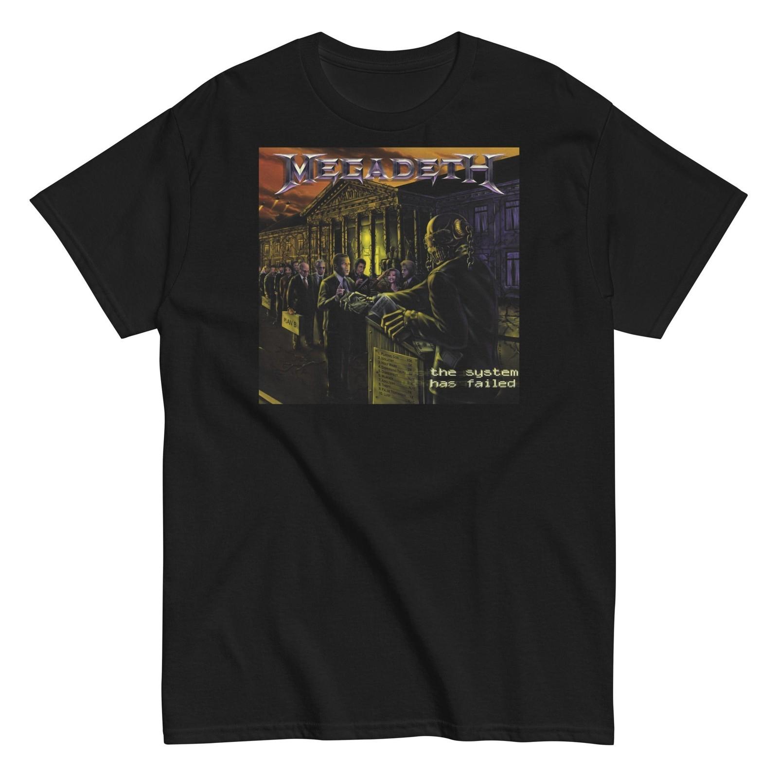 MerchMoment Megadeth - The System Has Failed T- T- Black New Unisex T-Shirt XL