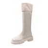 Winter Plüsch Frauen Kniehohe Stiefel 2024 Neue Mode Zurück Reißverschlüsse Damen Elegante Warme Baumwolle Lange Booties frauen Schuhe
