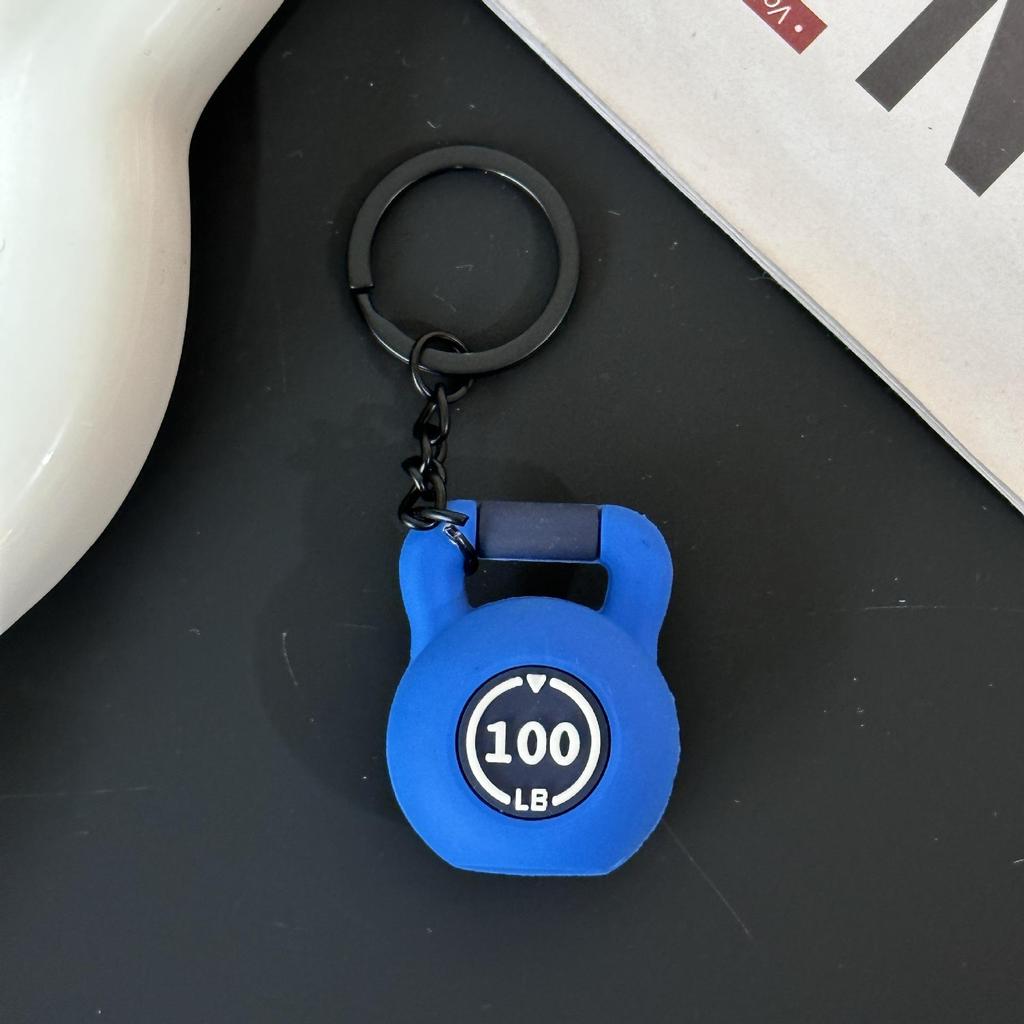 Fitness Series Gummi-Schlüsselanhänger: Hantel- & Kurzhantel-Anhänger für Geschenke