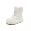 Augustine Outdoor Snow Boots Women's New Winter Platform Sports Short Boots Piled and Thickened White Cotton Shoes