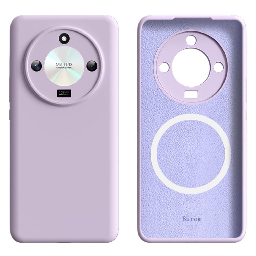 For Honor X50 5G Case Compatible with MagSafe Precise Cutouts Liquid Silicone+PC Phone Cover