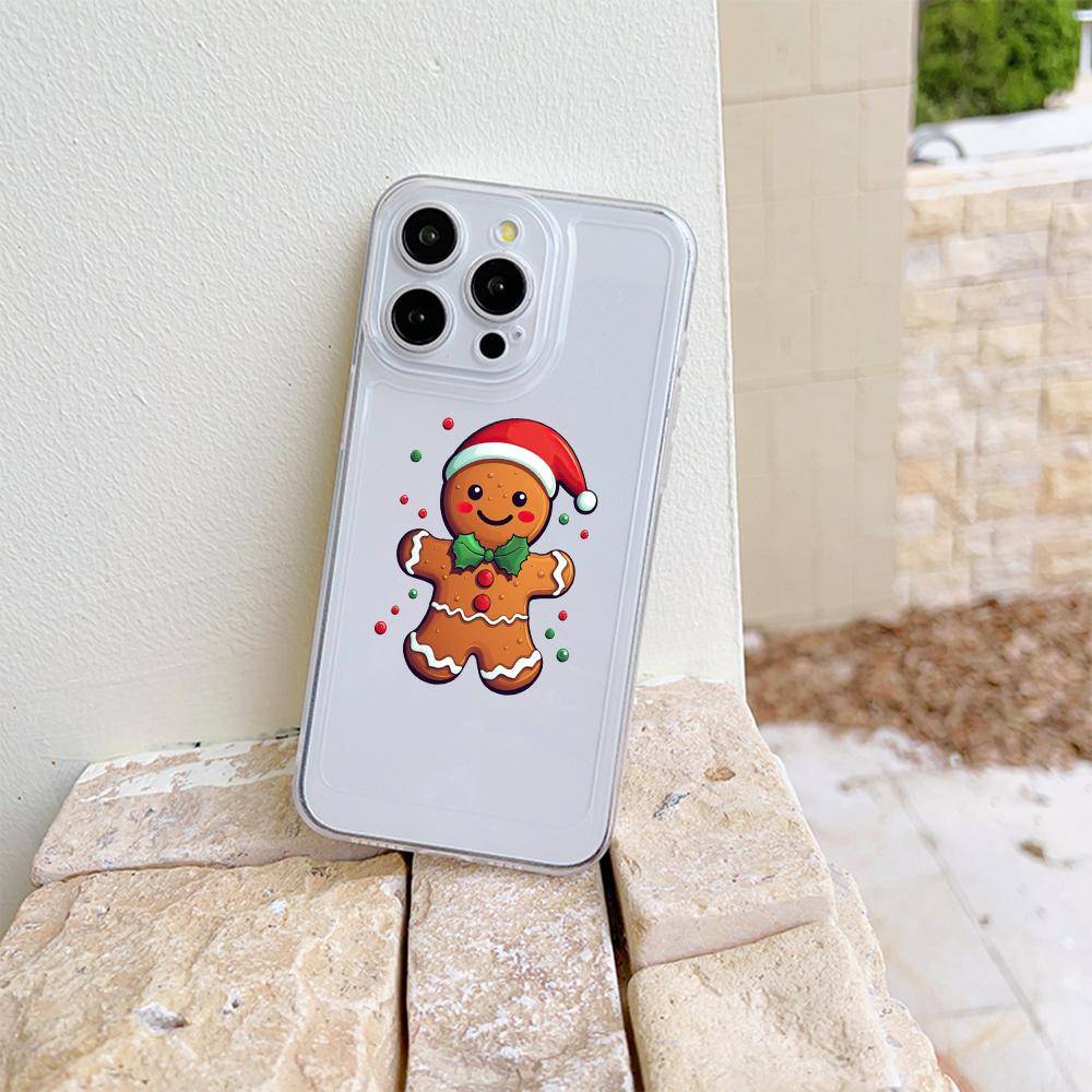 

N102 Счастливого Рождества, Нового года, высококачественные прозрачные чехлы для телефонов iPhone 16 Pro Max, Samsung S23 A15 A35, Xiaomi Redmi, мягкая противоударная задняя крышка Redmi Note 12 Pro Plus