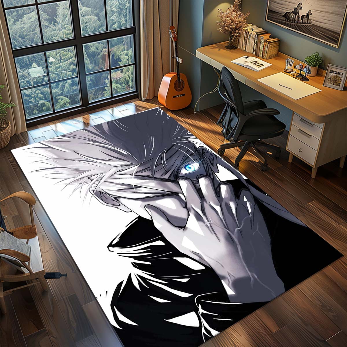 

Jujutsu Kaisen Anime Rug Carpet Large Area Rug Non Slip Washable Floor Mat Gamer Room Bedroom Home Decor 60x90cm