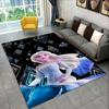 Cartoon Frozen Elsa Princess Girl Carpet Rug for Playroom Bedroom Living Room Sofa Home Decor,kid Area Rug Non-slip Floor Mat