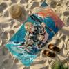 Towel Beach Genshin Varka Bath Quick-Drying Lightweight Portable Sauna Camping Swim Pool Impact Travel