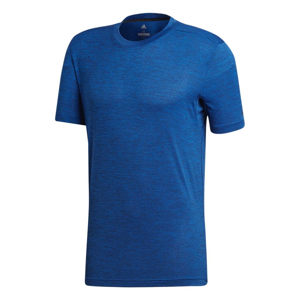 Adidas Simple Breathable Crew Neck Pullover Short Sleeve T-Shirt Men Tops Blue CZ0159