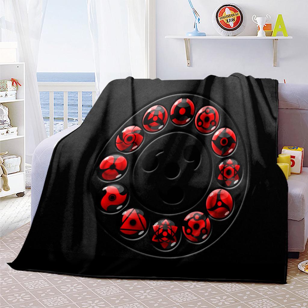 Japanese Anime Cartoon NARUTO Famous Uzumaki Naruto Blanket Soft Home Furnishing Nap Decoration Four Seasons Warm Sherpa Blanket B3