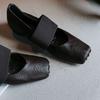 Innere Höherstellung Retro Mary Jane Schuhe neues Schweinenasen-Elefantenmuster superweich minimalistische Ballerinas