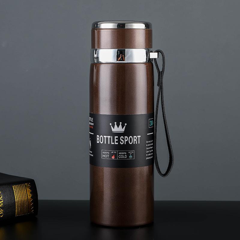 Keep Cold Hot Vacuum Flasks Insulated Sports Bottle Thermos 1000ml 316  Stainless Steel Thermos Bottle for Water Tea Coffee 1000ml шоколадный
