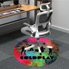 1PC Coldplay Band Logo Office Round Rug Perfect for Office Non-Slip Backing, Decorative Floor Mat yy250916060