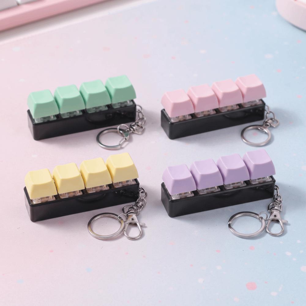 Key Cap Clicker Keycap Fidget Keychain Finger Button Keyboard Clicker Keychain  Children