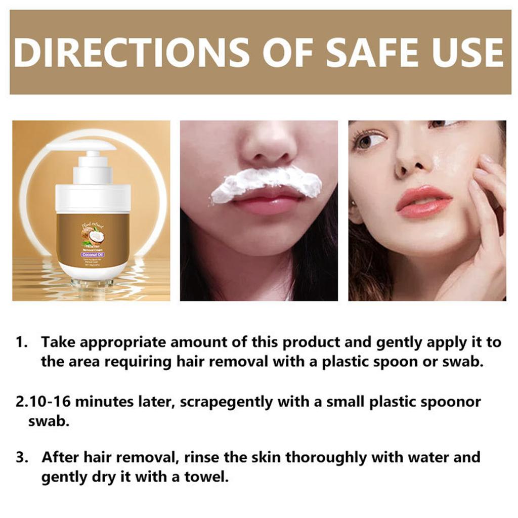 Facial Hair Removal Cream, Facial Hair Removal Cream For Women,Facial Depilatory Creams, Based Gentle Body HairRemover Creams For Smooth Skin