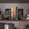 Vintage Dragon-Shaped Book Stand Set 3D Bookshelf Dragon Ornaments  File Cabinet