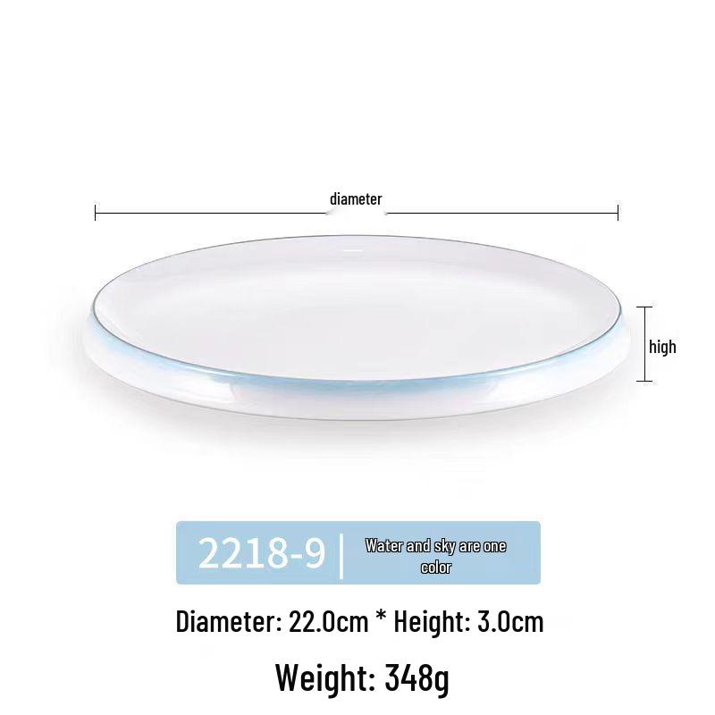 

Artistic Melamine Round Plate for Cold Dishes - Ideal for Restaurants & Hotels, Perfect for Western Food & Steak.