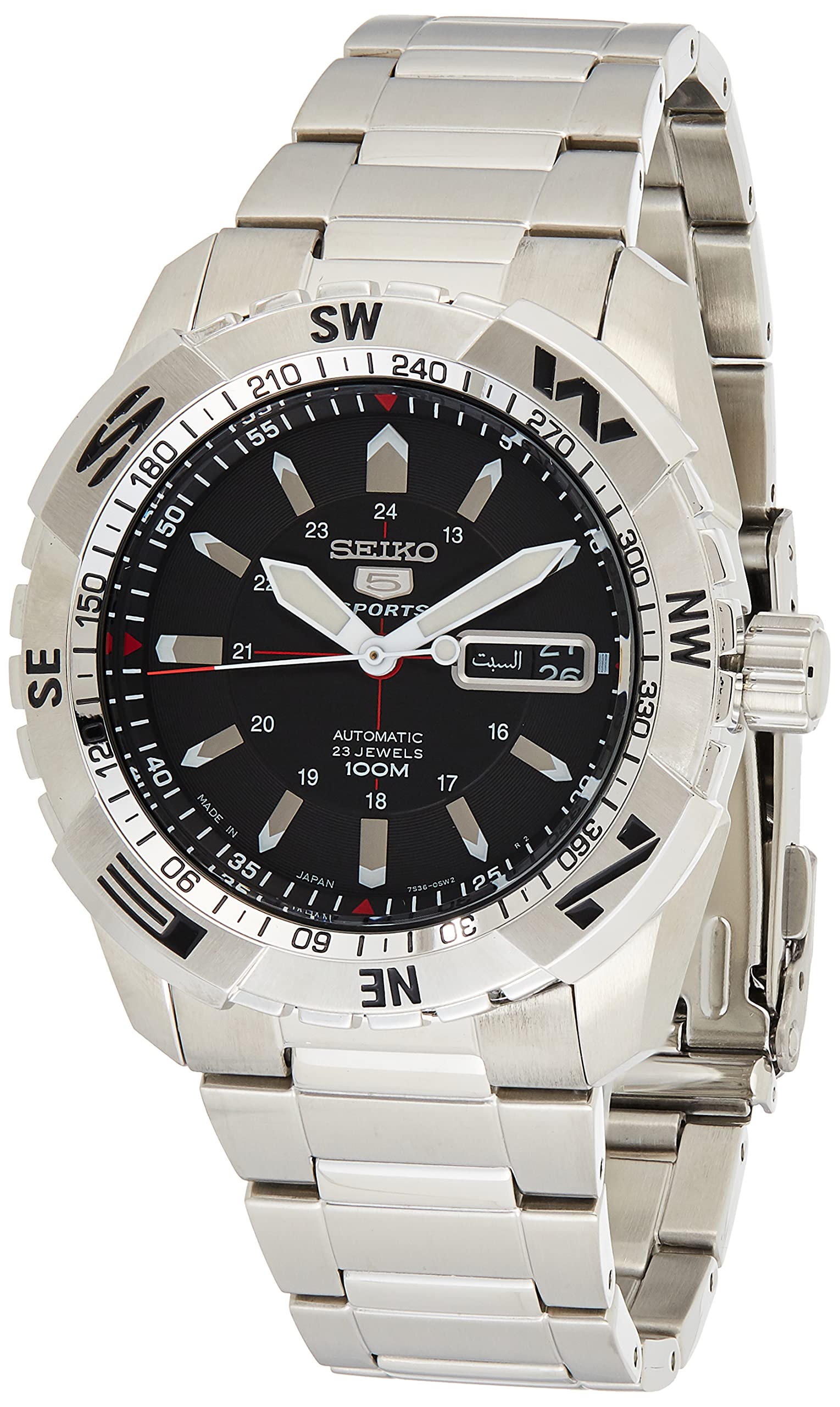 

SEIKO5 Автоматичний чоловічий годинник SNZJ05J1 чорний