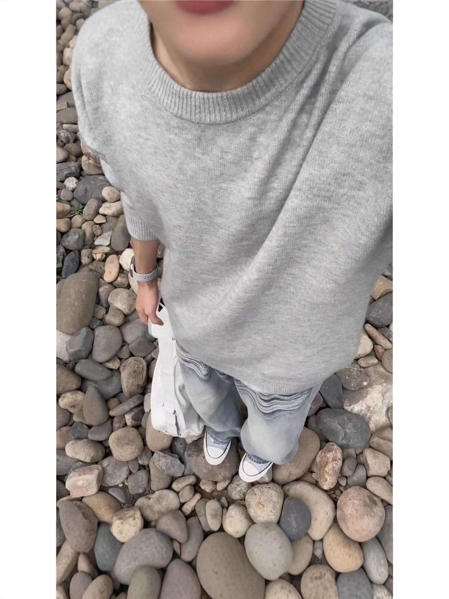 2025 Autumn/Winter Couple s High-End Knit Sweater - American Lazy Style XXXL чёрный