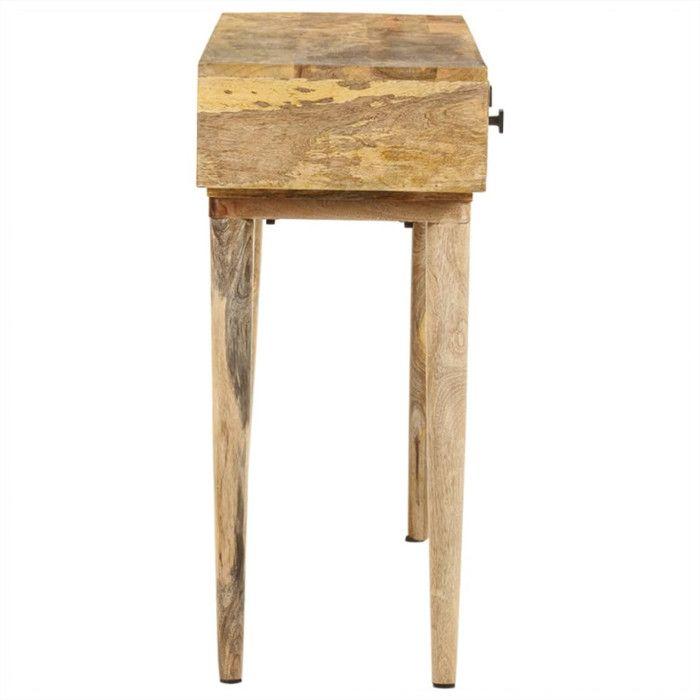 Table console - VIDAXL - 115x35x76 cm - Bois de manguier massif - Rectangulaire - Marron