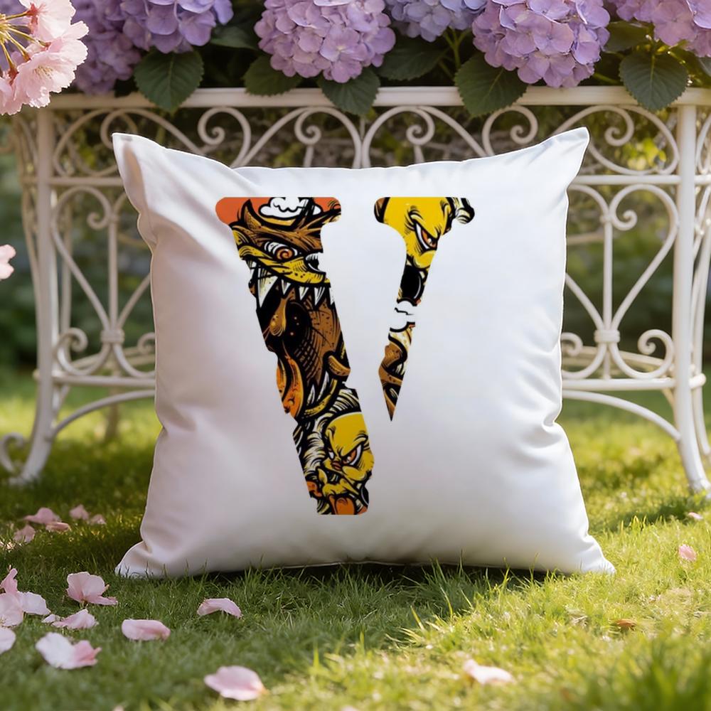 Luxury V-VloneS Cushion Cover Home & Car Dual-Scene Pillow Cover: Reversible for Premium Comfort
