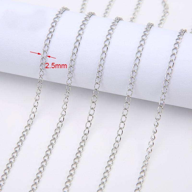 

2meters Gold Color Stainless Steel Chains Bulk Metal Box Ball Bead Link Chains Lot Necklace Bracelet Supplies Jewelry Making
