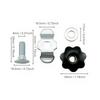 L Track Stud Lug Threaded Stud Nut Fitting Tie Down Ergonomic Rail Part Replacement Accessories For Trucks Car Garage Airplane