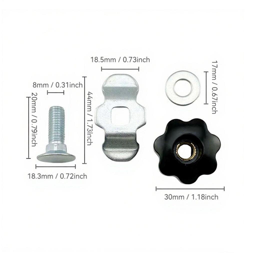 L Track Stud Lug Threaded Stud Nut Fitting Tie Down Ergonomic Rail Part Replacement Accessories For Trucks Car Garage Airplane