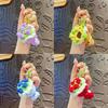 Hand Flower Held Keychain Red Roses Cartoon Sunflowers Simulation Gift Plush