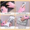 Heated Gloves Hand Warmer Gloves Waterproof USB Rechargeable Winter Fingerless Gloves Keep Warm for Motorcycle Riding Gloves