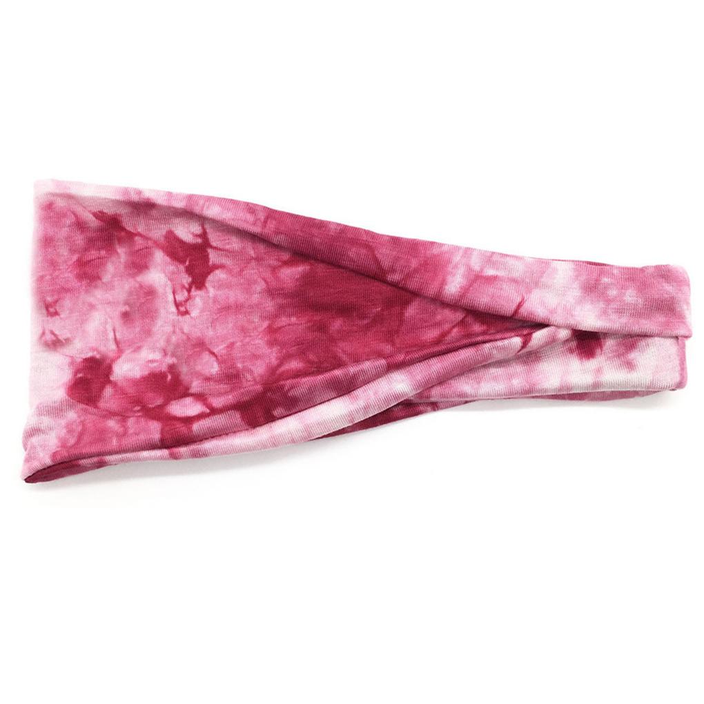 

Fashion Sports Headband Adjustable Tie Dye Yoga Hair Ties Outdoor Accessories вина червоного кольору