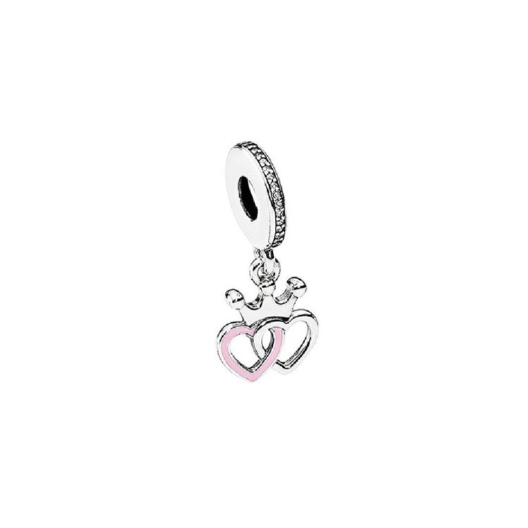 Pandora Heart Crown Detail Pendant Women pendant Silver 791963C F,Silver